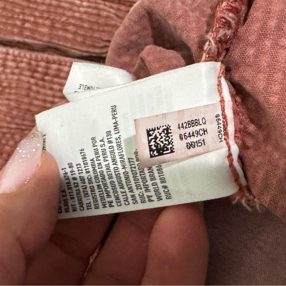 American Eagle Corduroy Women’s Shacket size Medium Blush/Rust Color - Picture 10 of 10